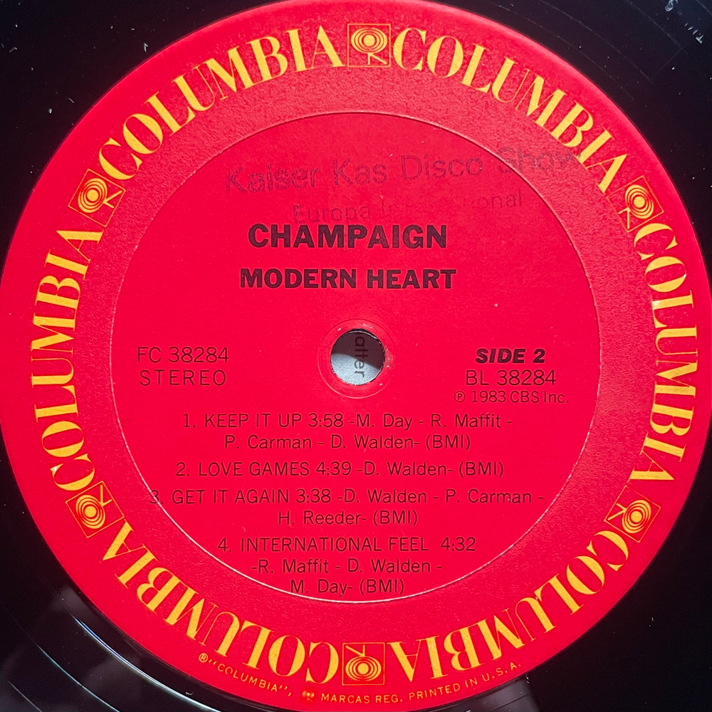 Champaign ‎– Modern Heart (США 1983г.)