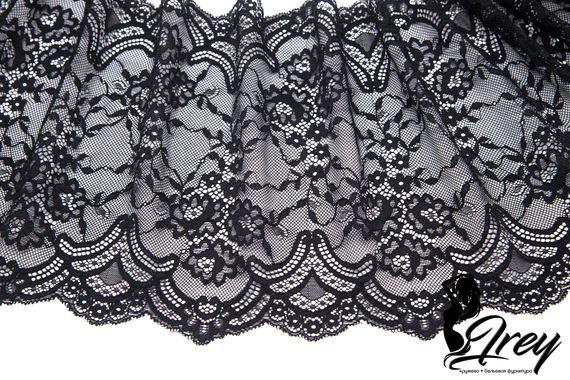 03-231 Кружево эластичное 23 см, черный