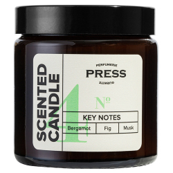 Ароматизированная свеча №4 с нотами бергамота инжира и мускуса 100 мл PRESS  PGPRA402