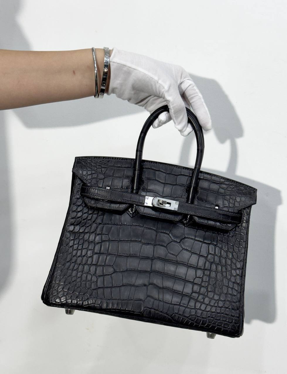 Сумка Hermes из кожи крокодила 25 см, арт. 466224583