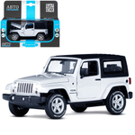 Модель 1:32 Jeep Wrangler, белый, откр. двери и капот, свет, звук, инерция