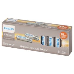 Батарейки Philips LR6A20BX/51 АА алкалиновые 1,5v 20 шт. LR6-20BL Entry | Philips