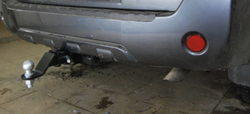 Фаркоп Бизон на Nissan Pathfinder FA 0412-E (R51, с 2004 по 2014 г.в.) (паспорт и сертификат в комплекте)(без электрики)