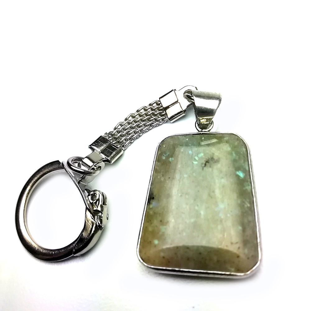 Брелок "Ободок" лунный камень лабрадор