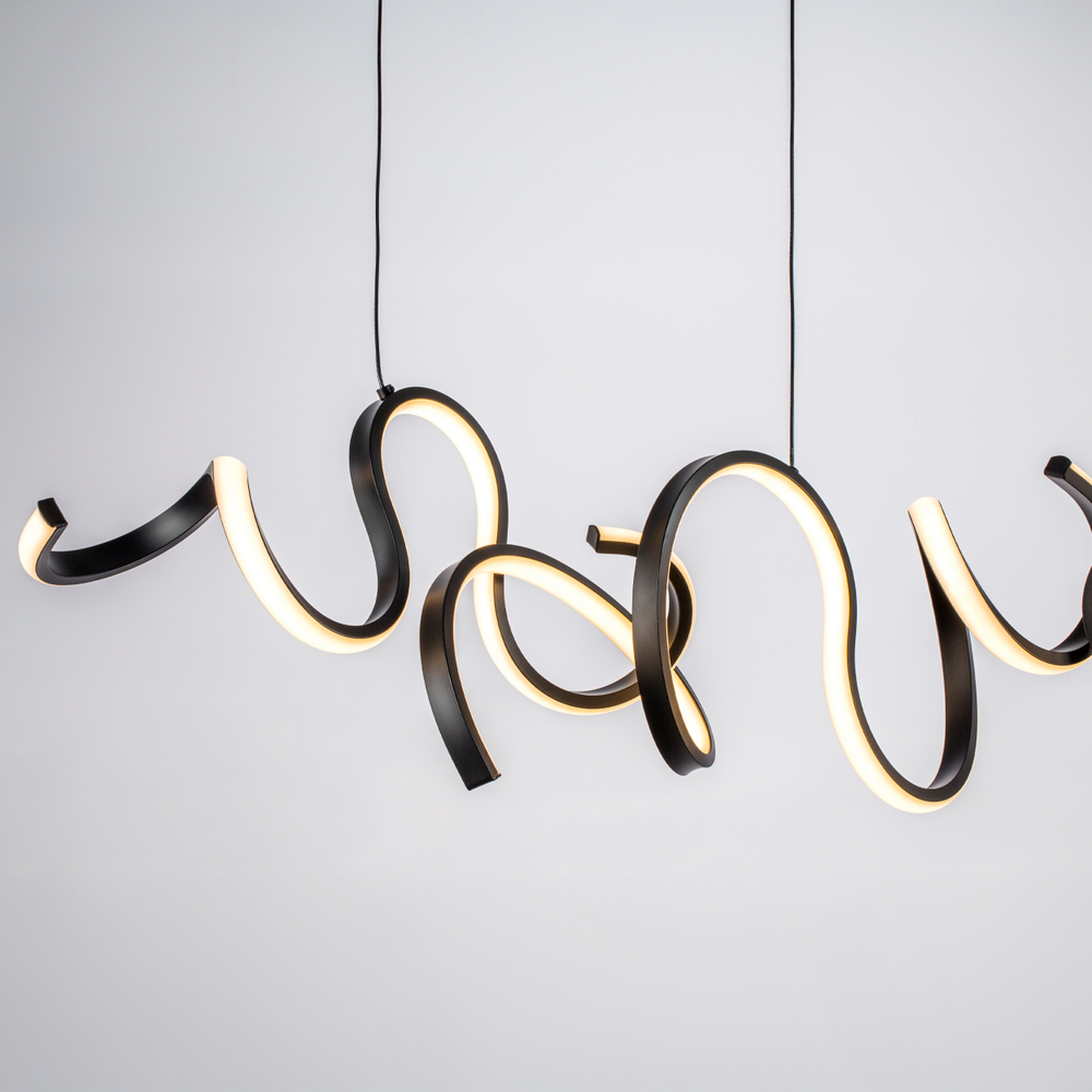 637117 Люстра CORINTO 60W LED 2380LM ЧЕРНЫЙ 3000K