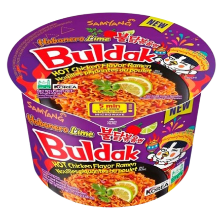 Острая лапша Hot Chicken острая со вкусом курицы, перцем хабанеро и лаймом