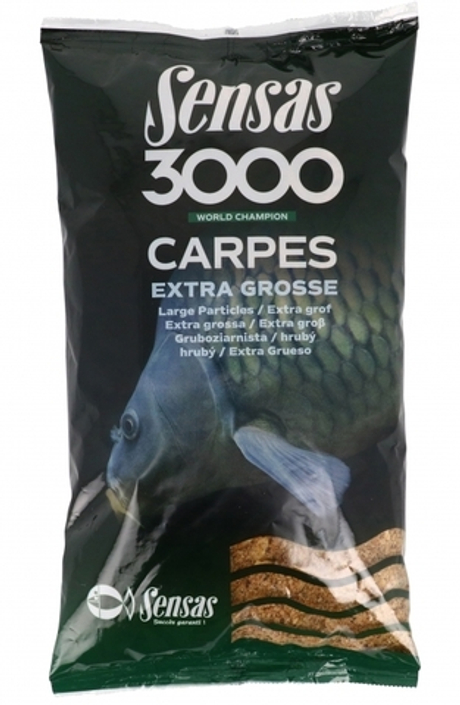 Прикормка Sensas 3000 CARP Extra Grosse 1кг