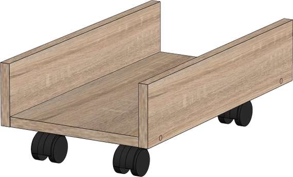 Подсистемник выкатной Стандарт Про дуб сонома