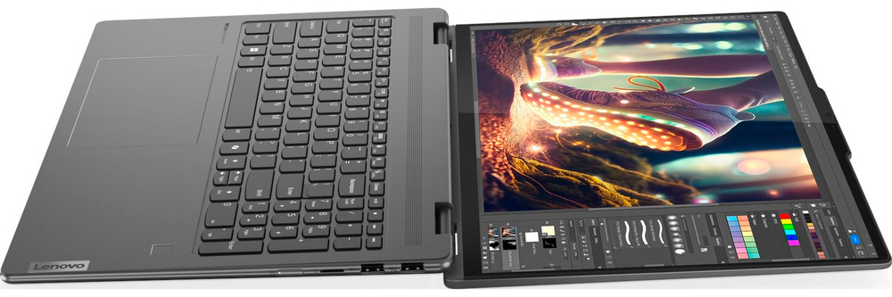 Ноутбук Lenovo Yoga 7 2-in-1 16IML9, 16'', Storm Grey, KB RUS/ENG, Power Cord EU (83DL0002US) в регионах России