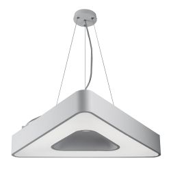 Светильник LED ЭРА Geometria SPO-153-W-40K-030 Delta 30Вт 4000К 2100Лм IP40 600*600*80 белый подвесной | Декоративные светильники Geometria