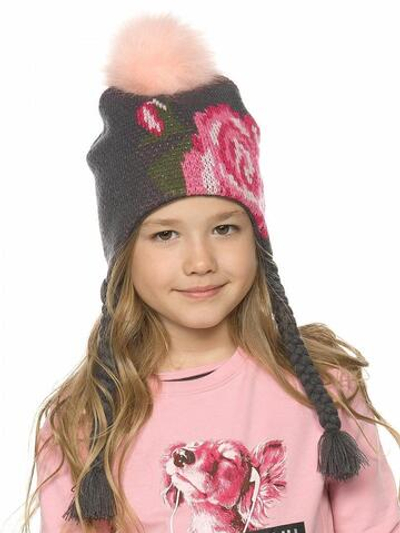 Шапка для девочек р-р (50-51, Серый(40))