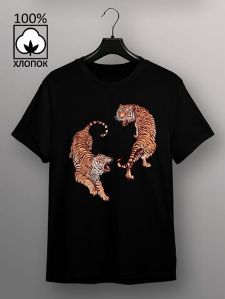 Футболка Тигры в восточном стиле