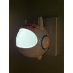 Ночник - светильник светодиодный ЭРА NN-604-LS-W в розетку с датчиком освещенности белый | Ночники