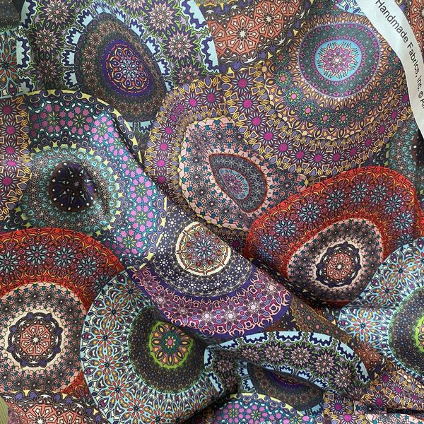 отрез 40 см. МОЗАИКА РЕЛАКС ФИАЛКА 100% хлопок Handmade Fabrics 4
