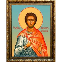 Александр Африканский мученик. Икона на холсте.