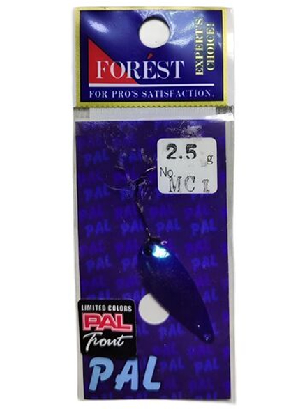 Блесна PAL Forest 2.5 g на форель, голавль, хариус, Форест МИУ forest miu / dohna / rooney
