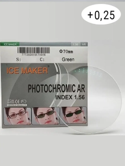 Линза для очков стигматич. 1шт  ICE MAKER +0.50 d 70 ind 1.5