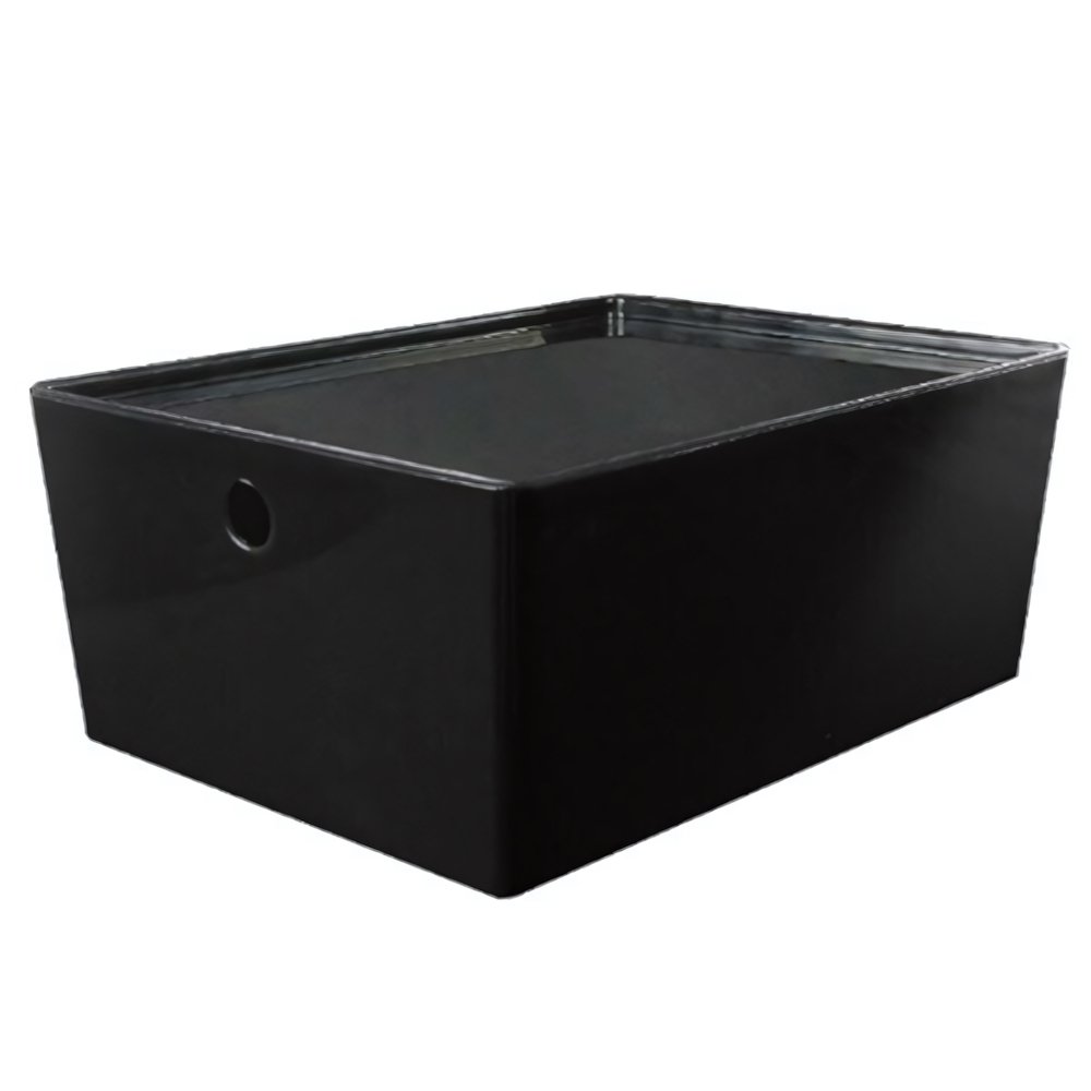 Контейнер VERSA L, 12 л. с крышкой, цвет прозрачный черный