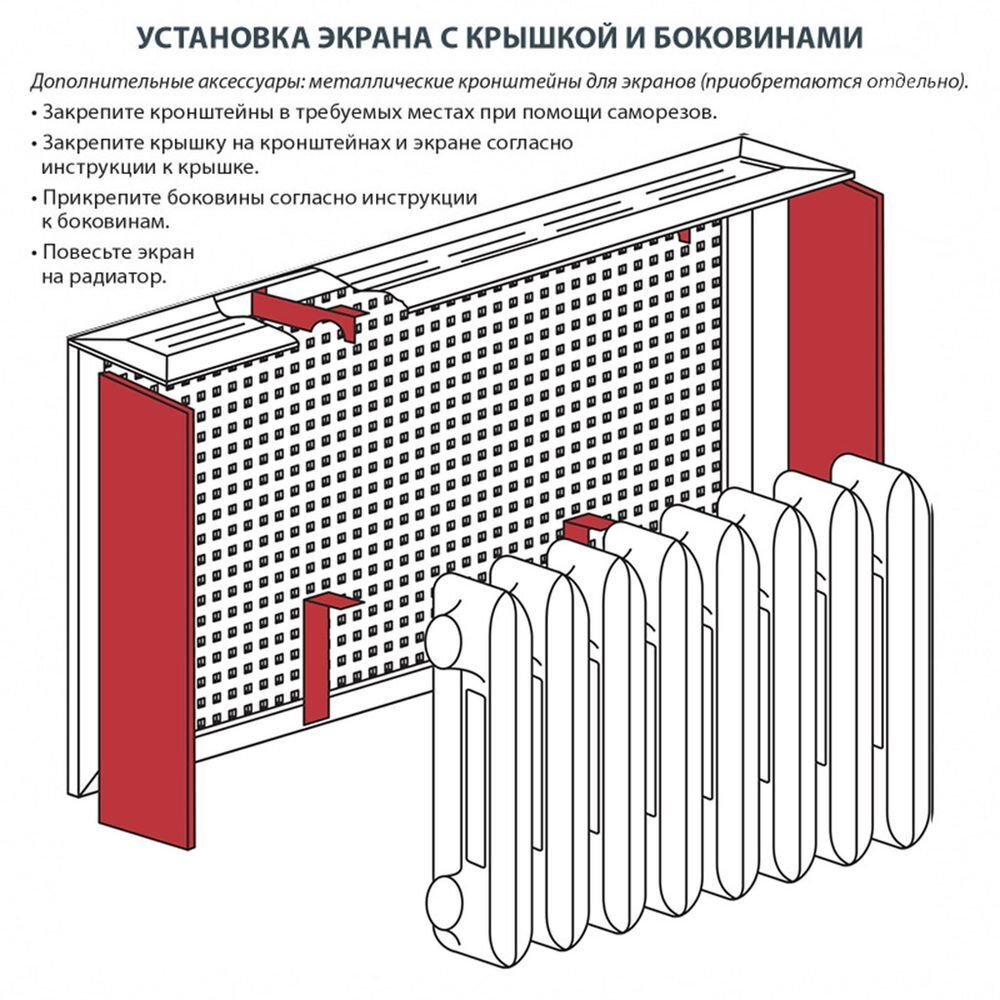 Боковина для экрана, универсальный, 2 шт, дуб сонома, Стильный Дом, v545721
