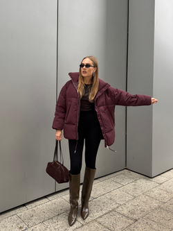 Пуховик Бургунди