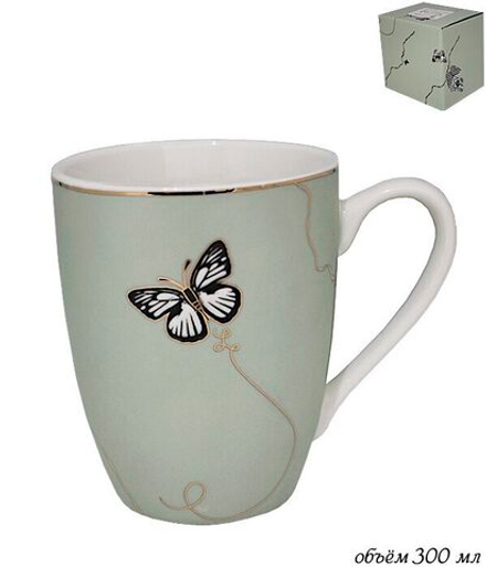 Lenardi 133-103 Кружка 320 мл Butterfly в под.уп.(х48)Фарфор