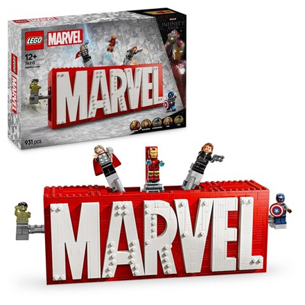 LEGO Marvel Super Heroes / логотип MARVEL с минифигурками/ 76313