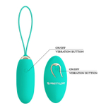 Зеленое виброяйцо Julia с пультом ДУ (Цвет: зеленый)