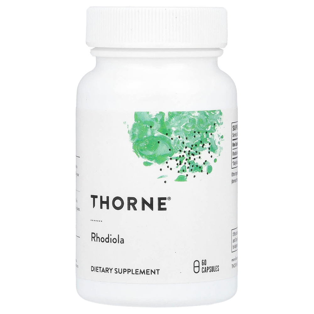 Thorne, Родиола, 60 капсул (100 мг на капсулу)