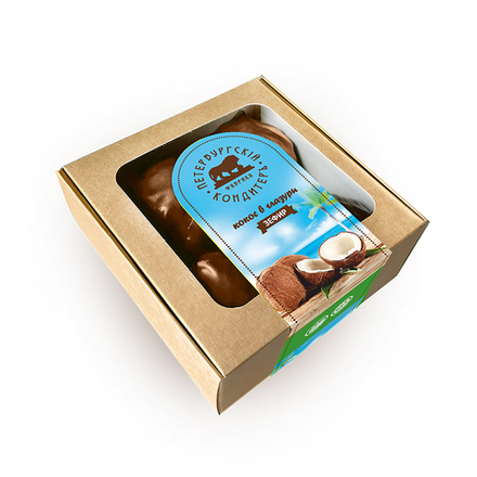 Зефир Кокос в глазури с кокосовой стружкой Крафт 260г