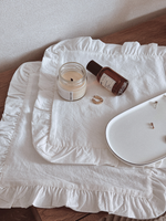 Сет хлопковых салфеток белый 33х33 см.