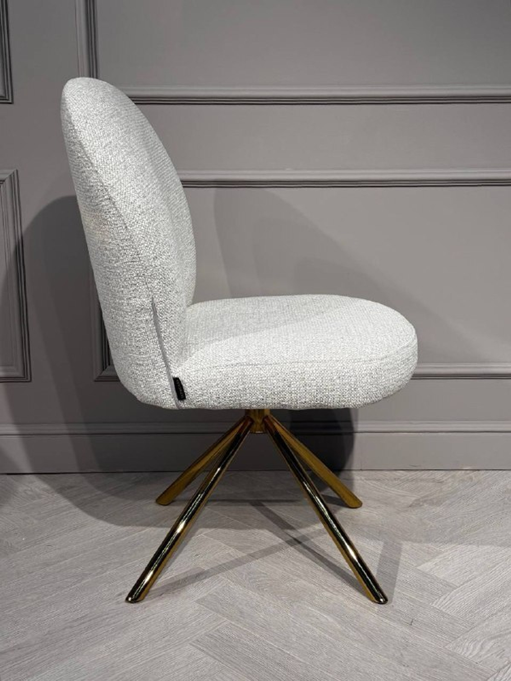 Стул обеденный Ist Casa Авалон, белый крем, золото