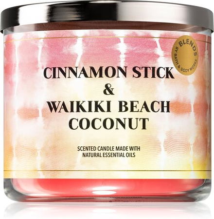 Bath & Body Works Cinnamon Stick & Waikiki Coconut Beach - ароматическая свеча /   411  g  / GTIN 667557905228