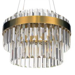 Citilux Sheldon CL339143 LED Люстра хрустальная с пультом Бронза