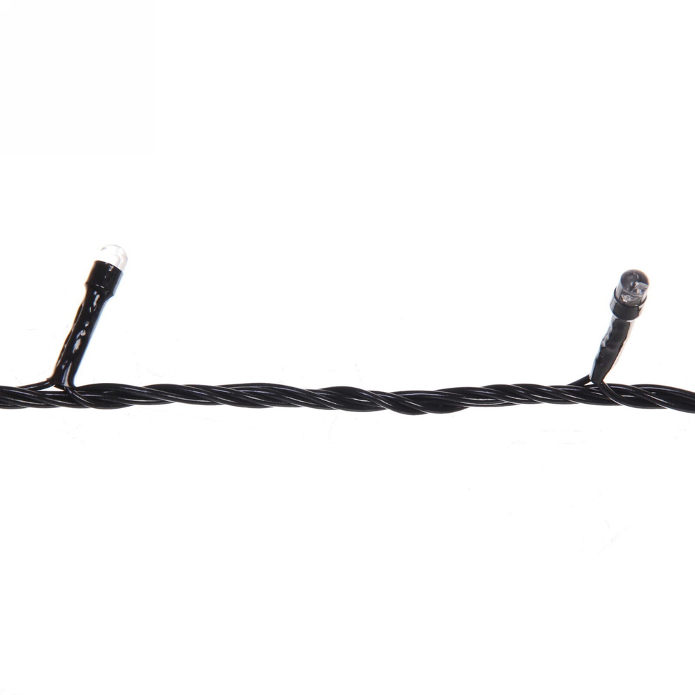 Гирлянда для дома 9,5м 100 ламп LED черный.пров, авторежим, IP-20, RGB (возможность соединения)