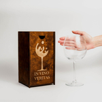 Бокал для вина с гравировкой в подарочной коробке PKS36