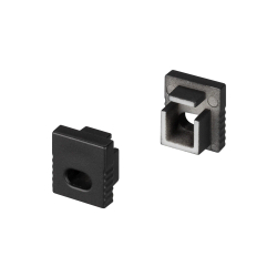Заглушка SL-MINI-8 BLACK с отверстием (Arlight, Пластик) 030518