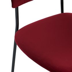 Стул Stefany, велюр, винный