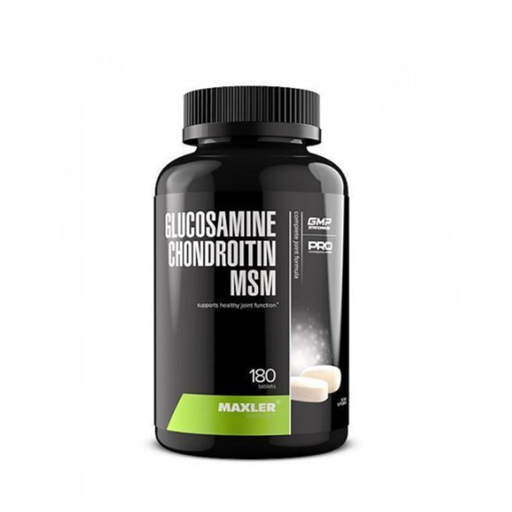 БАД ГЛЮКОЗАМИН-ХОНДРОИТИН + МСМ 180 ТАБ. (Maxler)