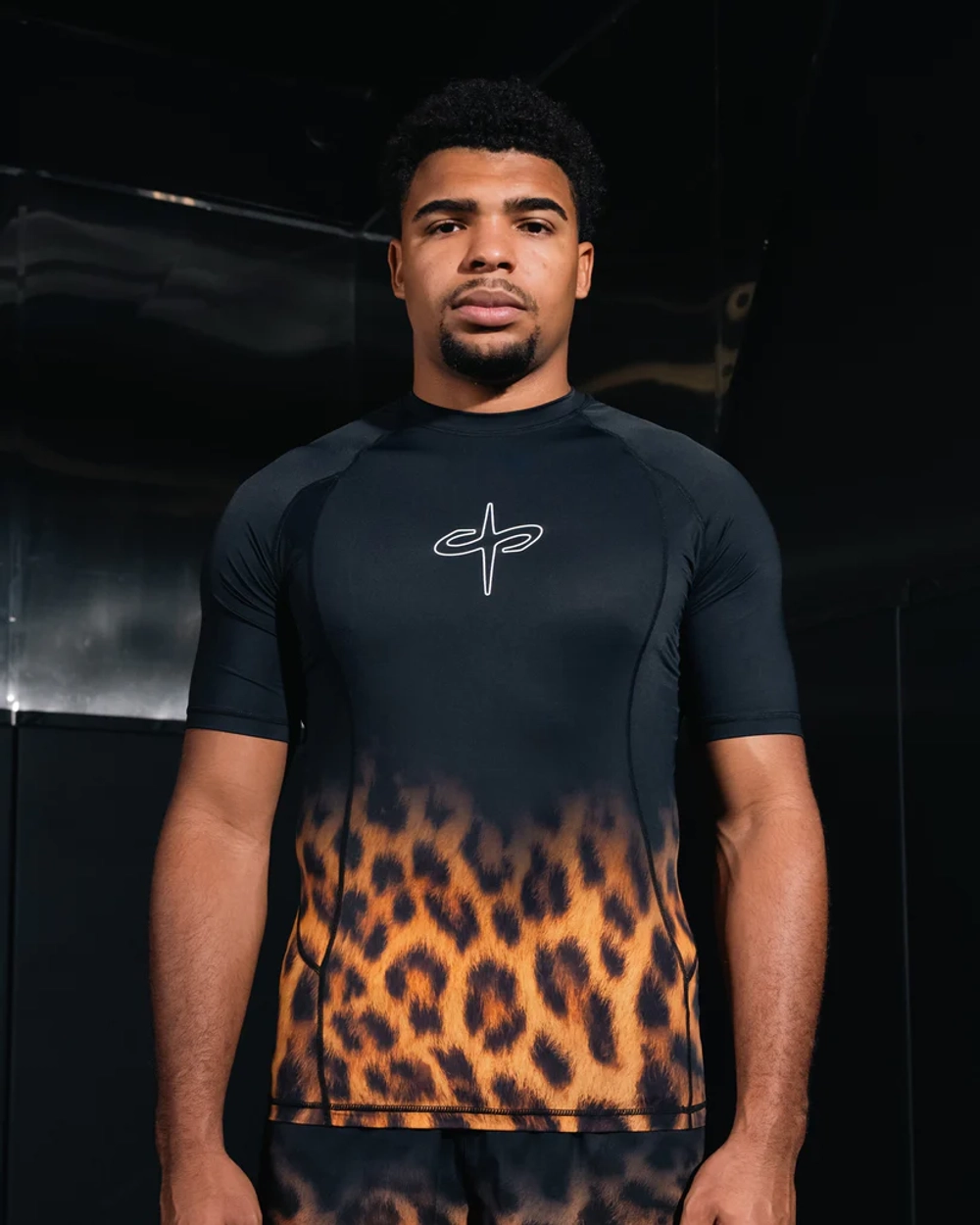 Рашгард SANTA STUDIO SUBMISSION - Cheetah Black