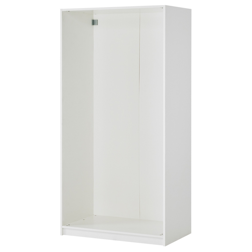 Гардероб PAX IKEA 2-дверный (с зеркалом) 100x60x201 cm 100*60*201 см, Белый   Фиеста