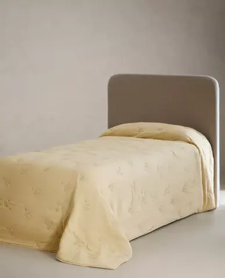 ZARA HOME ДЕТСКОЕ ОДЕЯЛО "CHILDREN'S PEANUTS™", ЛАЙМОВЫЙ