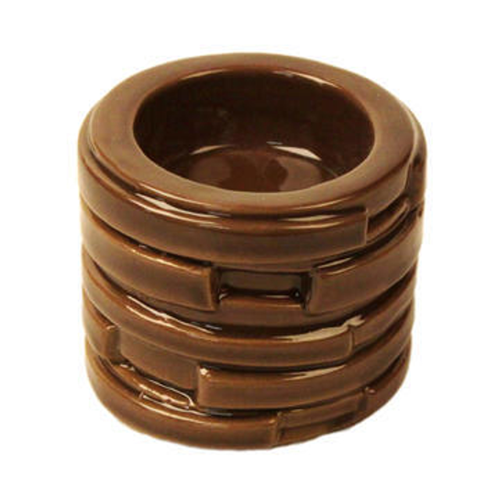 Подсвечник CERAMICS with pattern  h6 (p.73-) T2-C31/BROWN