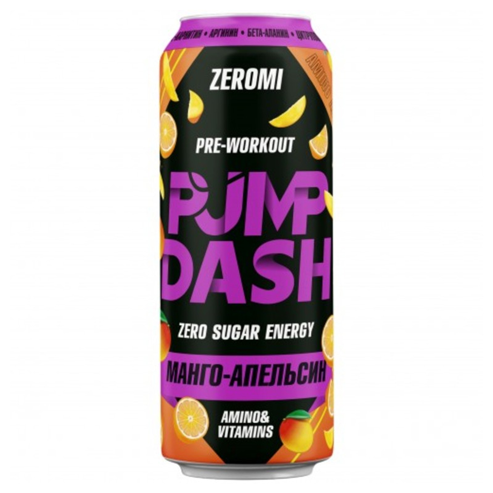 ZEROMI Энергетический pre-workout напиток PUMP DASH (450 мл.) [M]
