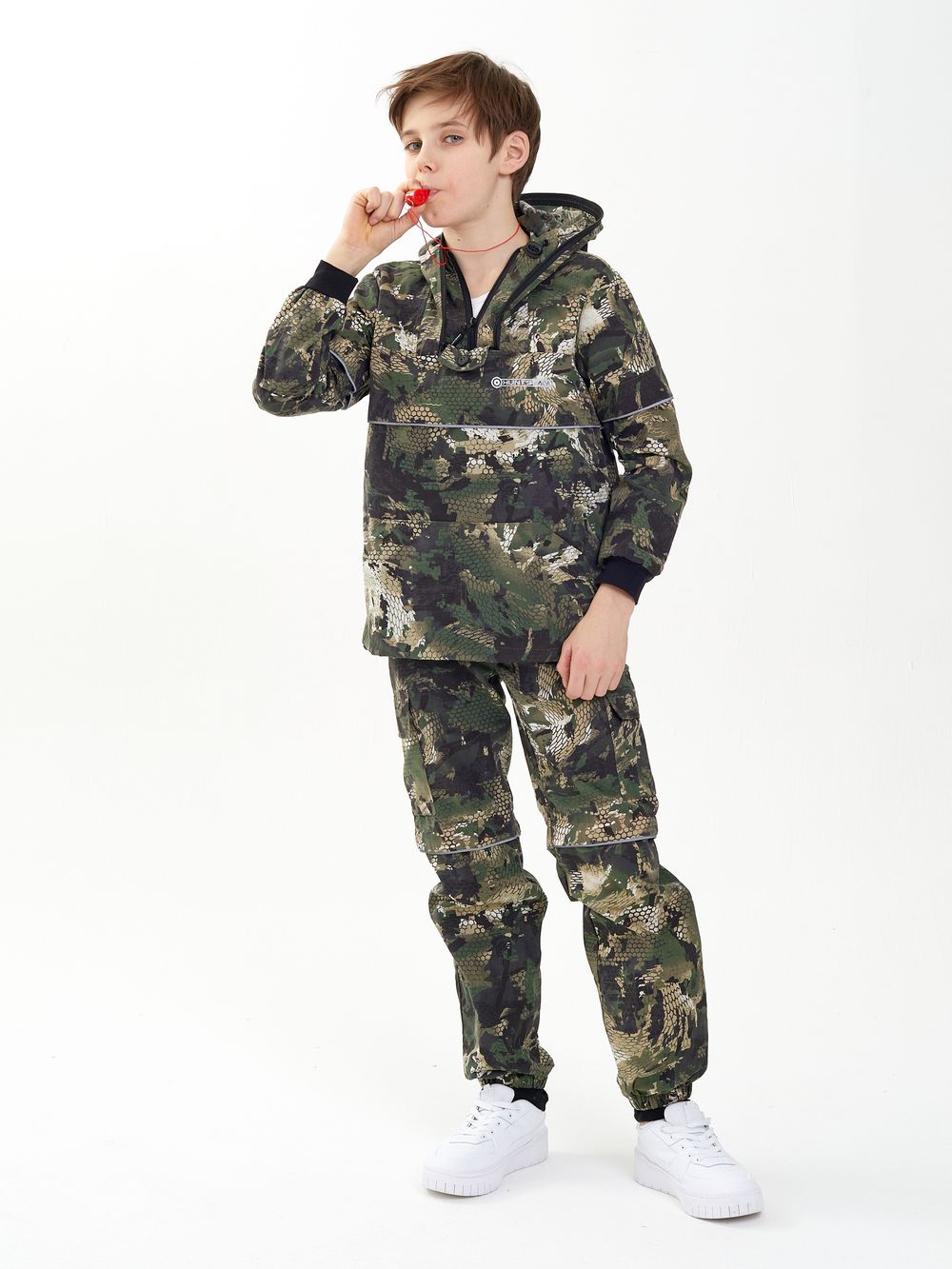 Костюм летний Антигнус-Детский ткань Сорочка цвет Зелёный питон