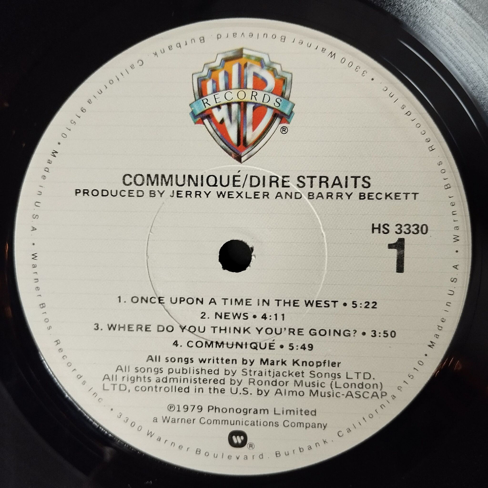 Винтажная виниловая пластинка LP Dire Straits Communique (USA 1979) (Shrink)