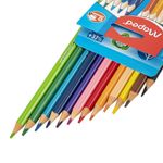 Карандаши цветные MAPED "COLOR PEP'S Strong", 12 цветов, трехгранные, грифель 3,2 мм, 862712