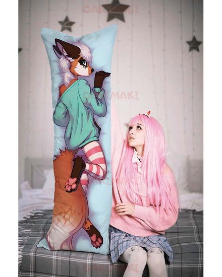 Дакимакура Фурри Лис-мальчик арт. 0636