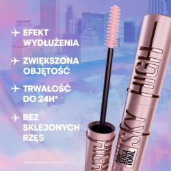 MAYBELLINE NEW YORK Lash Sensational Sky High - Уплотняющая и удлиняющая тушь для ресниц, 7,2 ml