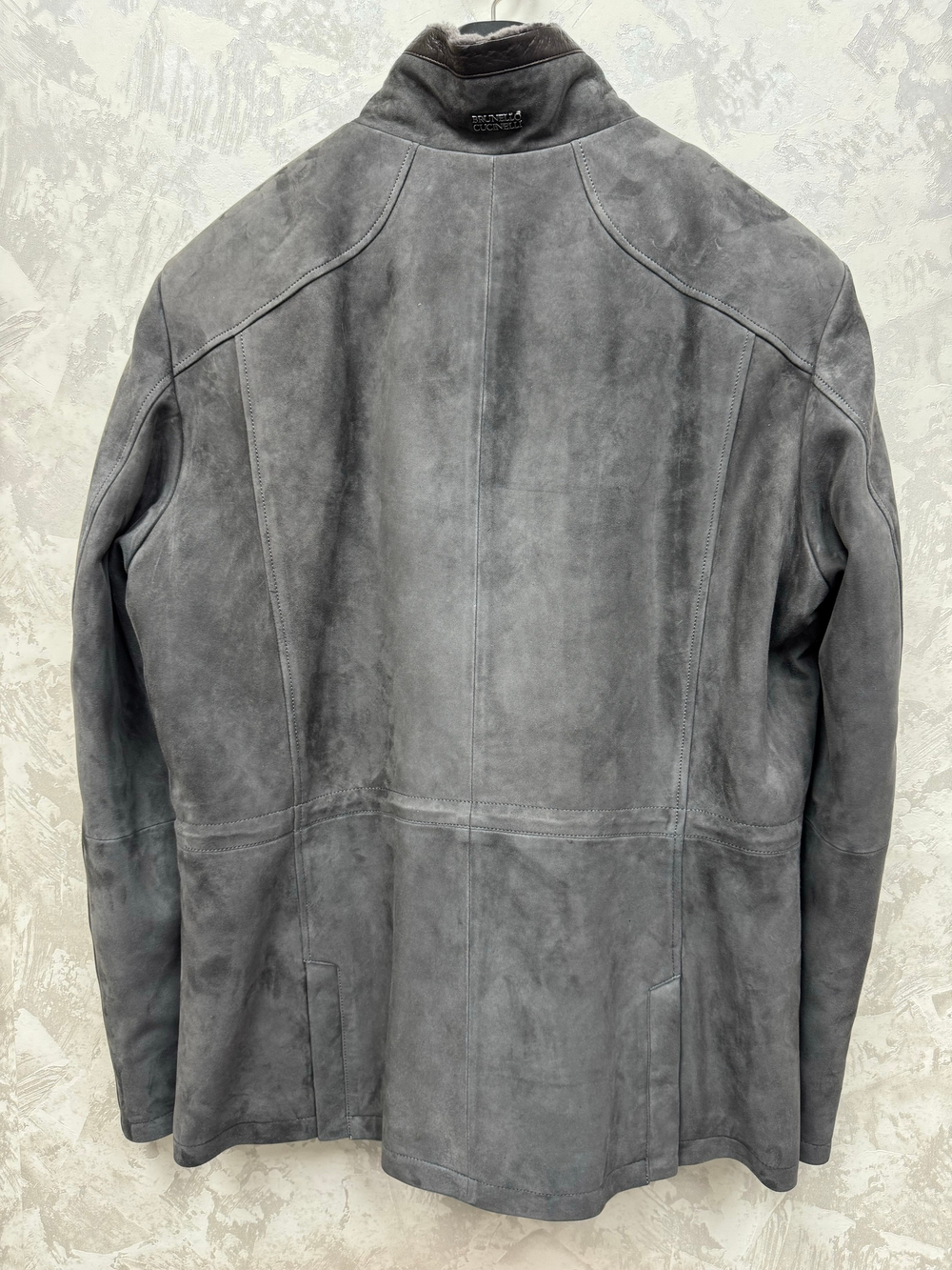 Замшевая куртка с мехом Brunello Cucinelli