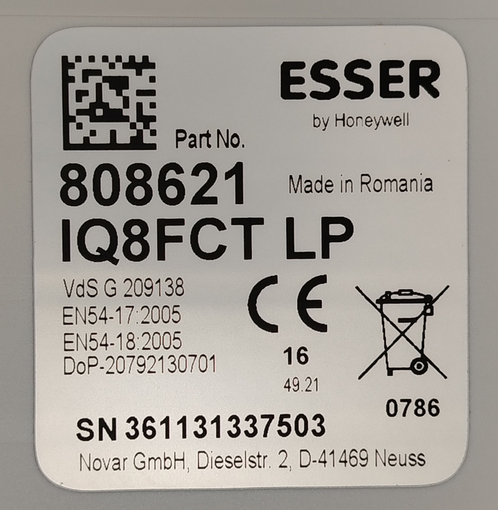 Транспондер шинный Honeywell Esser IQ8FCT LP IP65 14-42V DC 808621